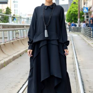 Black Asymmetrical Dress