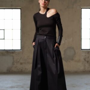 Avant garde summer linen skirt